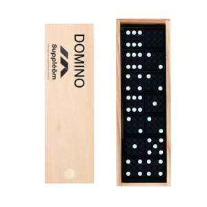 Jeu de dominos avec coffret en bois
