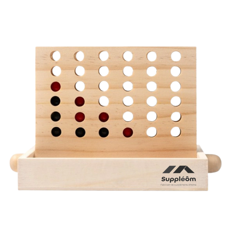 Jeu de force 4 (Puissance 4) en bois